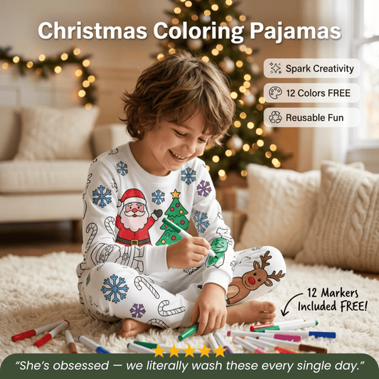 Christmas Coloring Pajamas