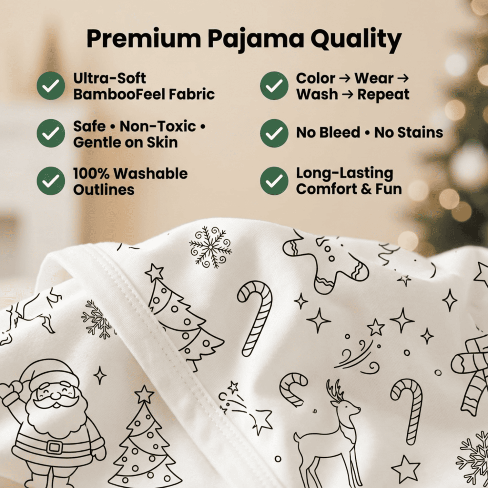 Christmas Coloring Pajamas